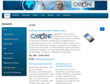 Tablet Screenshot of careoline.de